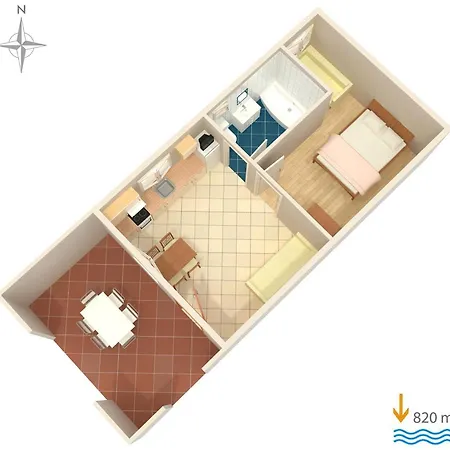 With A Parking Space - 5100 Apartment Murter